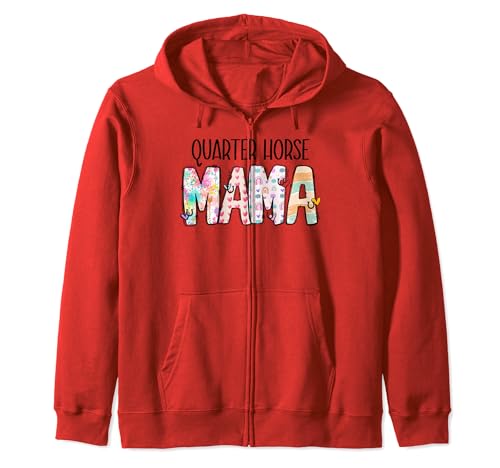 Quarter Horse Mama, Western Quarter Horse Mom Sudadera con Capucha