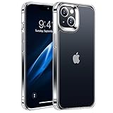 TORRAS für iPhone 13 Hülle/iPhone 14 Hülle (Echter Militärischer Schutz) Handyhülle Matt Schlanke Stoßfest Schutzhülle (mit Abnehmbare Knöpfe) für iPhone 13/14 Case Guardian Series Leicht Transparent