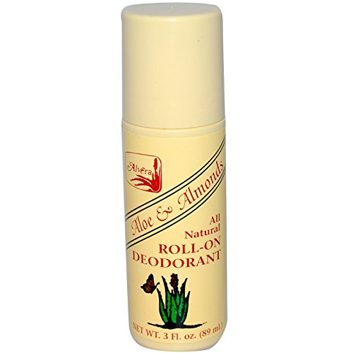 Alvera, Aloe & Almonds, Roll-On Deodorant, 3 fl oz (89 ml)(pack of 3)