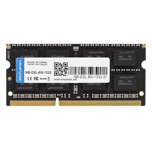 Tipo di modulo: SODIMM SIMPLETEK - Modulo memoria RAM 8GB DDR3L 1333MHz 1.35V SODIMM Banco Computer Notebook AIO