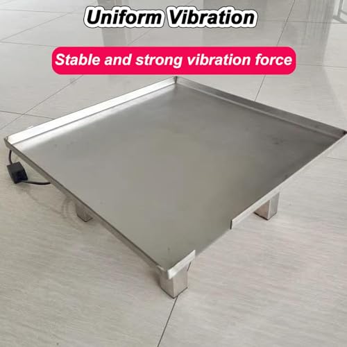 Plataforma Vibratoria para Hormigón, Banco de Pruebas con Vibración de 3000-3600 rpm y Mini Vibrador de Acero Inoxidable para Placas Planas, Máquina Pequeña para Hormigón (35 x 35 cm) miniatura 4