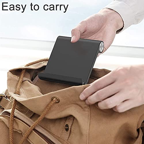 Portatile Telefono Supporto Tomicy multi angolo Tablet Telefono Supporto universale di ricarica del telefono tablet Supporto pieghevole compatibile nero lettori per e-book e telefoni 2 PCS - Image 6