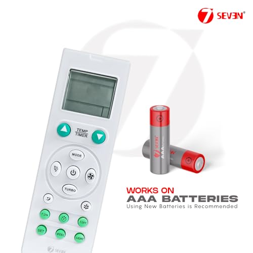 Image of 7SEVEN Compatible with Lloyd AC Remote Control Model 102B Suitable for 1 1.5 2 Ton Split and Window Air Conditioner - Match Each Key by Key Exactly with Existing AC Remote Function