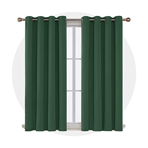 Image of Deconovo Blackout Curtain for Living Room 54 Inches Long, Door Curtain