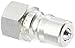 Eaton Hansen 2K16 Steel ISO-B Interchange Hydraulic Fitting, Plug with Valve, 1/4"-18 NPTF Female, 1/4" Body