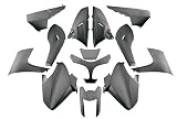 Kit Carene Colore Nero Opaco 13 Pezzi Compatibile Per Yamaha Tmax 500cc Anni 2008 2009 2010 2011