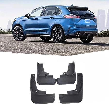 4 PièCes Garde-Boue pour Ford Edge 2019-2022, Bavettes Compatibles Avant ArrièRe Garde Boue De RéSistant l'usure éTanche