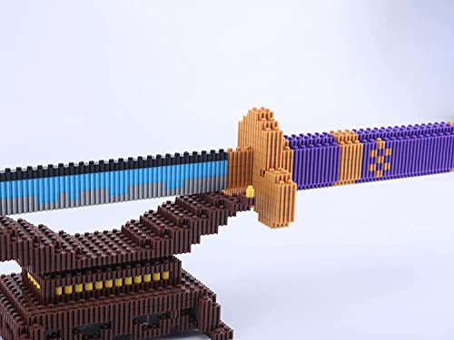 Happydecor 890 Pcs Roronoa Zoro Sword Splicing Building Block Model Set With Stand ,19In Cosplay Anime Swords, Handmade Katana Samurai Sword (Yama Enma) #TOP4