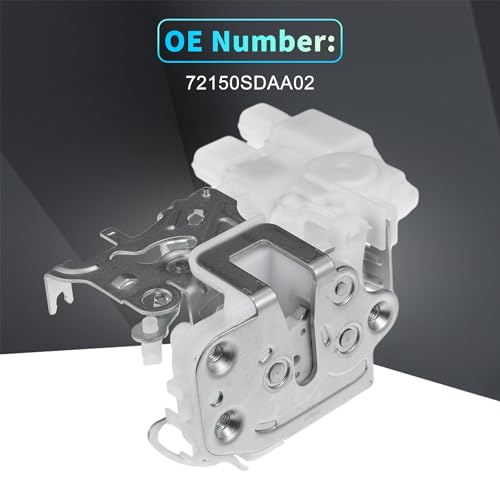Image of X AUTOHAUX Replacement Front Left Driver Side Power Door Lock Actuator Motor for Honda Accord 2003 Door Latch Actuator Assembly Replace No.72150SDAA02 White