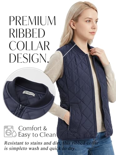 Chaleco acolchado mujer Fuinloth con cremallera, ideal para combinar con tus prendas 5