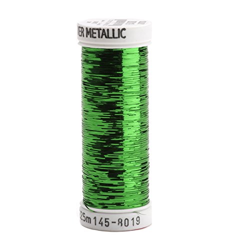 Hilo metálico de nylon/poliéster Sulky 250 yd verde claro miniatura 1