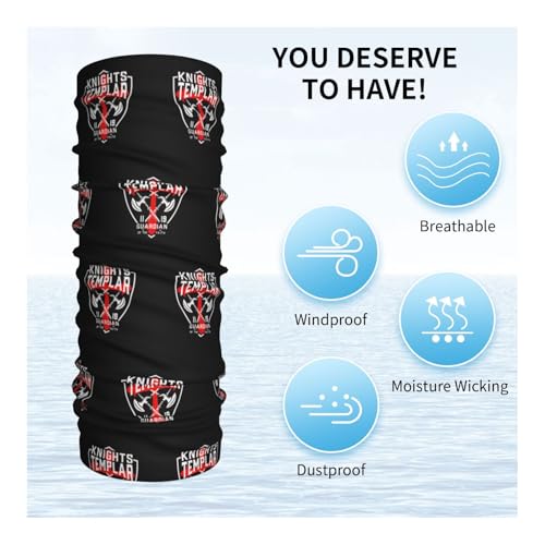 Knights Templar Neck Gaiters Face Masks Scarves Sun Protection Balaclavas Headbands Unisex4