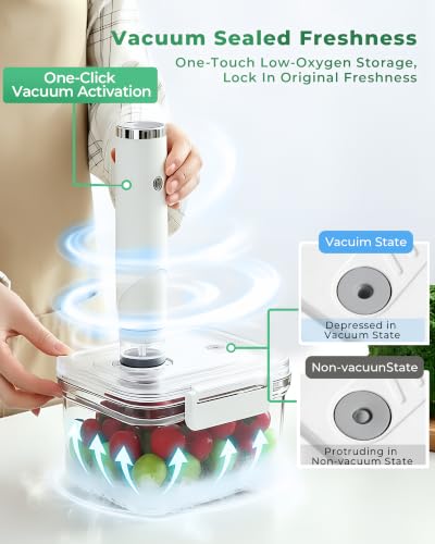 Image of Vacuum Sealer Machine, Food Vacuum Sealer with Vacuum Containers