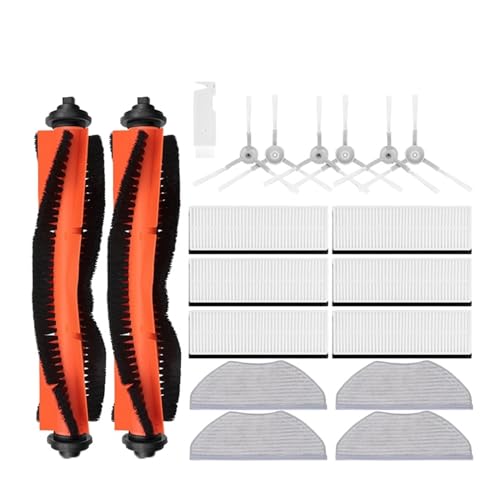 Main Side Brush Hepa Filter Mop Rag Replacement Compatible with Xiaomi Viomi V3 Max Robot Vacuum Cleaner Spare Parts Accessories V-RVCLM27B (Color : 8 Side Brush)