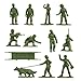 BMC Plastic Army Women Medical & Support - OD & Tan 24pc Female Soldier Figures