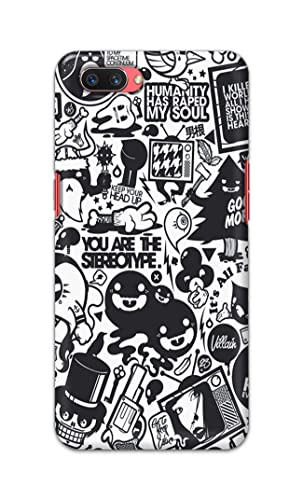 Image of Printed Hard Back Cover Case for Oppo A3s | Oppo A5 2018 | Realme C1 | Realme C1 2019 Back Cover (Mixed Cartoon) -702