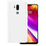 OAGELIM Hülle kompatibel mit LG G7 One Hülle Stoßfeste TPU Weiche Flexible Schützende Handyhülle mit Kratzfestigkeit & Militärischer Fallschutz (Weiß)