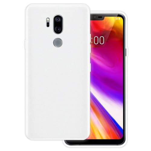 OAGELIM Hülle kompatibel mit LG G7 One Hülle Stoßfeste TPU Weiche Flexible Schützende Handyhülle mit Kratzfestigkeit & Militärischer Fallschutz (Weiß)