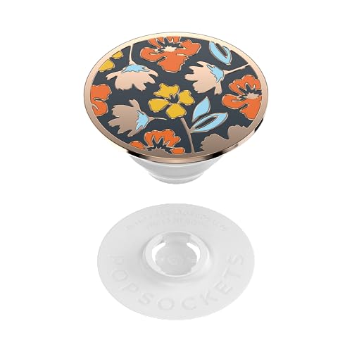 Image of PopSockets Adhesive Phone Grip, Holder, Phone Stand, Flower - Enamel Petal Frenzy