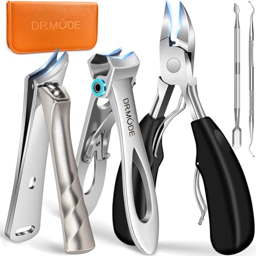 DRMODE Toenail Clippers for Seniors Thick Toenails, Large Toe Nail Clippers for Men Thick Nails with...