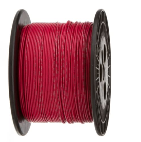 1 Pcs 1000 ft Red Solid Hook Up Wire 20 AWG Gauge 300 Volts 0.0320
