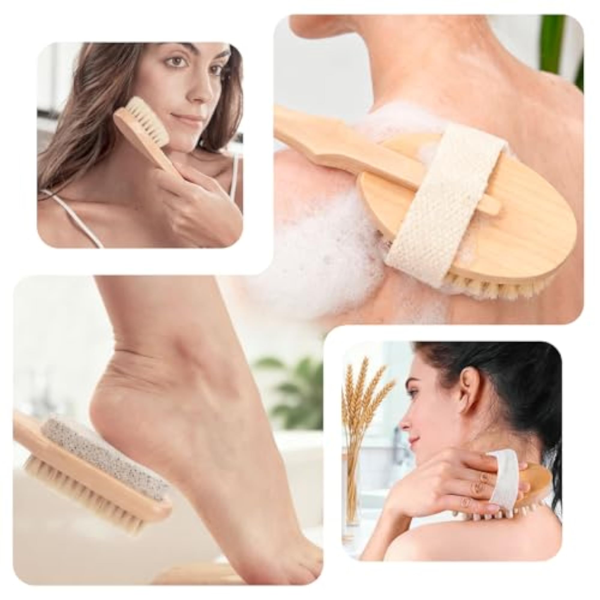 9 Packs Dry Brushing Body Brush Set