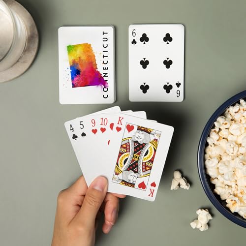 Baraja de cartas para póker, 52 naipes, tamaño poker miniatura 2