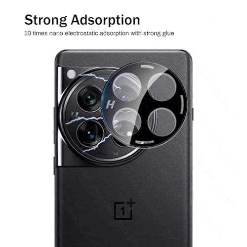 Image of ZARALA Glass Camera Lens Protector For OnePlus 12 5G [9H Hardness] [6D Lens Protector ] [Easy Installation] Black (OnePlus 12 5G)