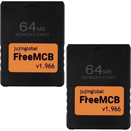Image of 2pcs 64MB Free Memory Card Boot Free Mcboot for PS2, Plug and Play with opl New Version