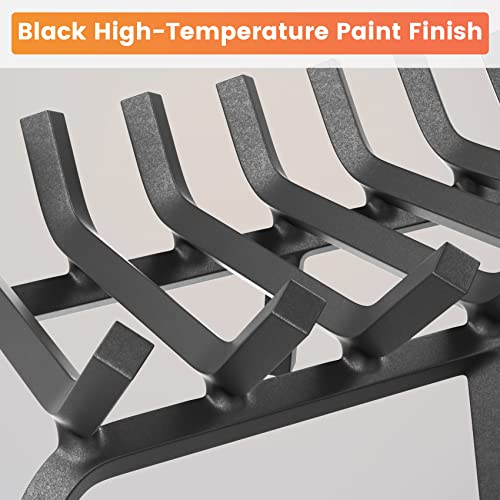 Hytxen FG01-024 Fireplace Grate 24 Inch, Fireplace Grates Heavy Duty Cast Iron Solid Steel 7 Bars Fire Pit Grate thumb #6