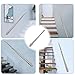 Stainless Steel Staircase Handrail, 30cm-600cm Silver Metal Round Tube Non Slip Corridor Support Rod, Wall Mounted Banister for Garden Stairs Yards Hospital/Sturdy Baluster/Safety Railing(5 FT)