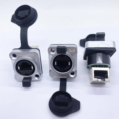 Prise de châssis Ethernet RJ45 étanche IP65 traversante pour réseau extérieur et baie de brassage - 2