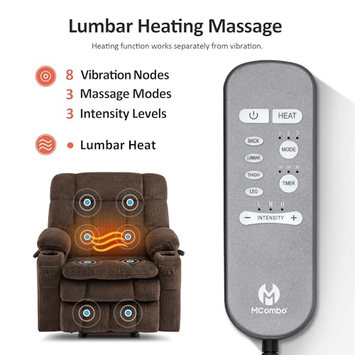 Image of MCombo Dual Motor Power Lift Recliner Chair for Elderly R7894 (Small-Wide)