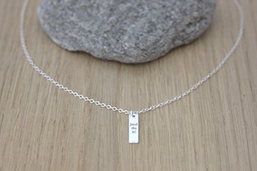 Collier argent massif pendentif rectangle à offrir pour féliciter un proche - 5