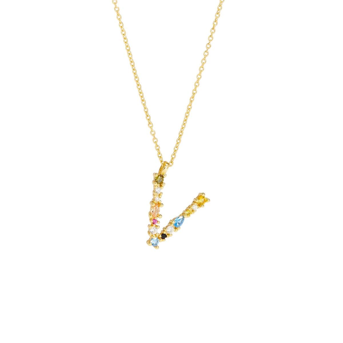 Collier initiale personnalisée en argent et zircon, le cadeau idéal - 2