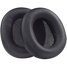 RP-HTX80B Earpads Replacement Ear Cushion Protein Leather Memory Foam Ear Pads Compatible with Panasonic Retro RP-HTX80B Wireless Headphones Black