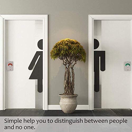 Stainless Steel Bolt Lock Indicator Show Vacant for Bathroom Toilet Restroom Public - Image 2