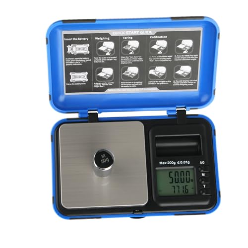 Báscula Electrónica de Mano Profesional LCD Azul miniatura 1