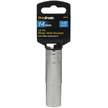 Pro-Grade 14714 1/2-Inch Drive with 12 Point Deep 14mm Socket