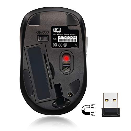 Adesso Imouses60L Blue 2.4Ghz Wireless Optical Mini Mouse With Programmable Driver 4-Way #TOP7