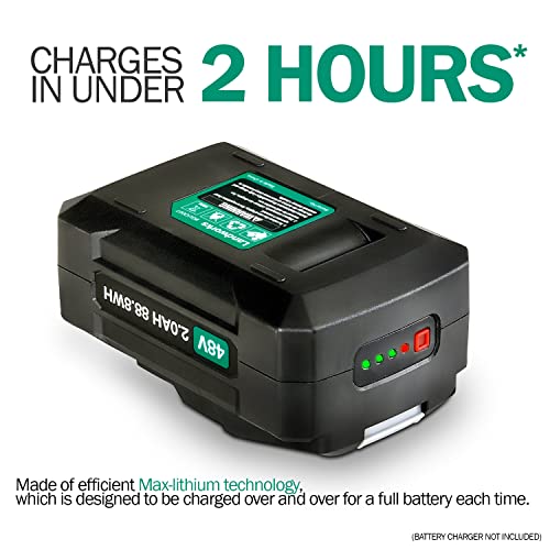 Landworks Super Duty Pro 48V DC 2Ah Lithium Ion Rechargeable Battery 88.8 Watt Hours (Battery Only, For Landworks Electric Earth/Ice Auger Power Head & Li-Ion Wagon/Service Cart - All Not Included)