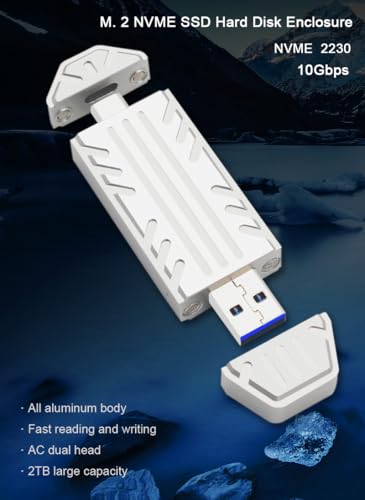 Carcasa SSD M.2 2230 NVME 10Gbps Aluminio Plata miniatura 4