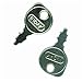 BEAR FLAG EDITION for (2 Pack) Hustler Zero Turn Mower Ignition Key - Raptor, FasTrak - Fits All