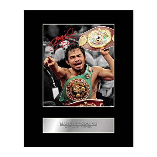 Manny Pacquiao Signed Mounted Photo Display Boxing Champion Pac Man #3 Autographed Gift