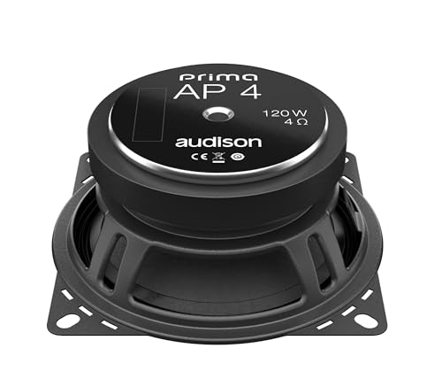 Audison AP 4 Midrange Driver 10 cm Car Speakers Set, 120W Peak Power, 4 Ohms Impedance, Aluminium Voice Coil, 80Hz-7.5kHz Frequency Response, Black, 100 mm - Image 6
