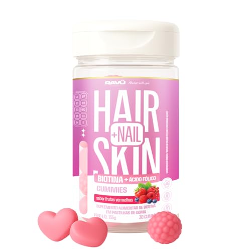 Vitamina para Cabelo em Gomas | Queda, Unhas e Pele | Ravu Hair Gummy