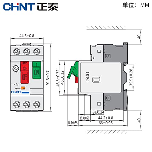 Démarreur de moteur AC bloque la surcharge interrupteur NS2-25