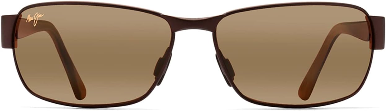 womens Black Coral Rectangular Sunglasses