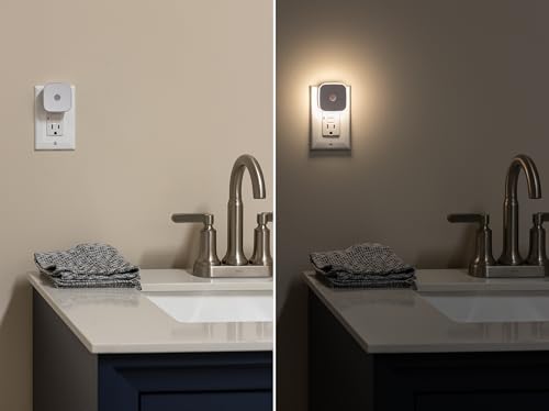 Image of Energizer LED Motion Sensor Night Lights Plug Into Wall Dusk to Dawn Sensor Home Decor Apartment Essentials Ambient Lighting Nightlight 85617 2 Pack
