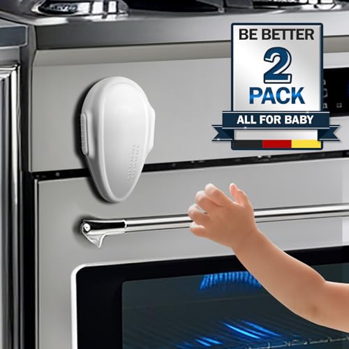 Image of MCOTOP Oven Lock Child Safety (2Pack), Premium Baby Proofing Oven Door Locks, Easy to Install & Use Durable and Heat-Resistant Material no Tools Need or Drill Oven Child Safety Lock (White)